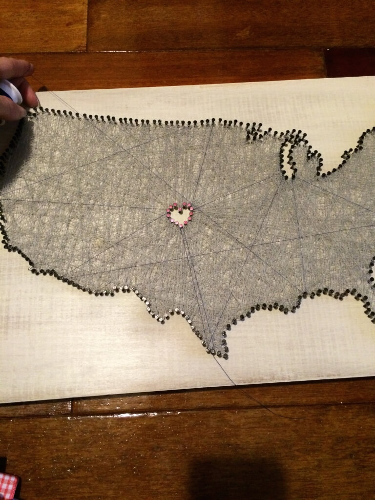 United States String Map | Walking Through Wonderland
