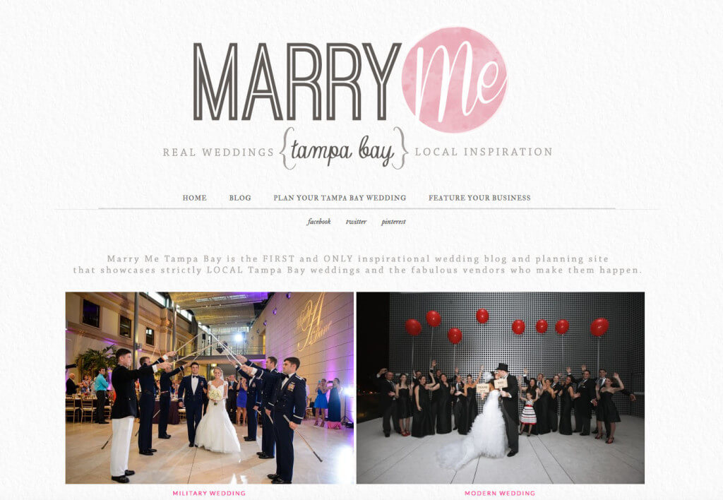 Marry Me Tampa Bay Feature for blog